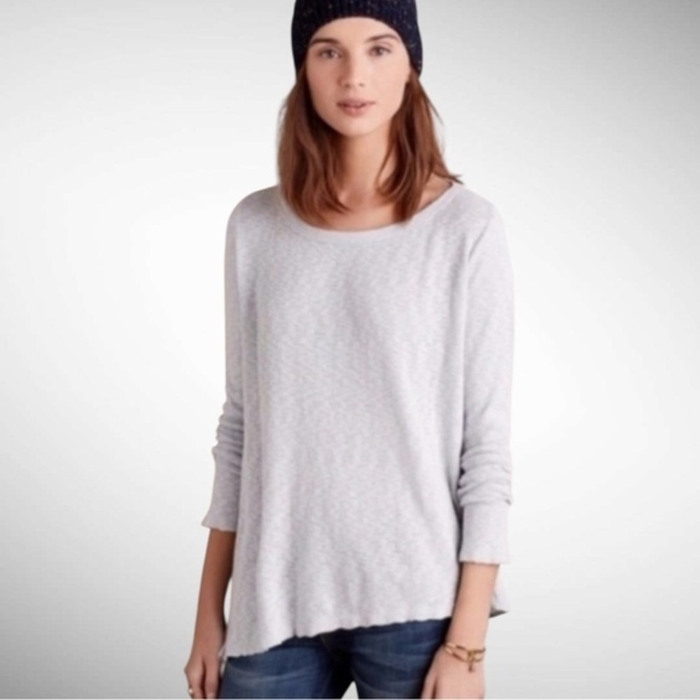 Anthropologie Left of Center Gray Women's Top